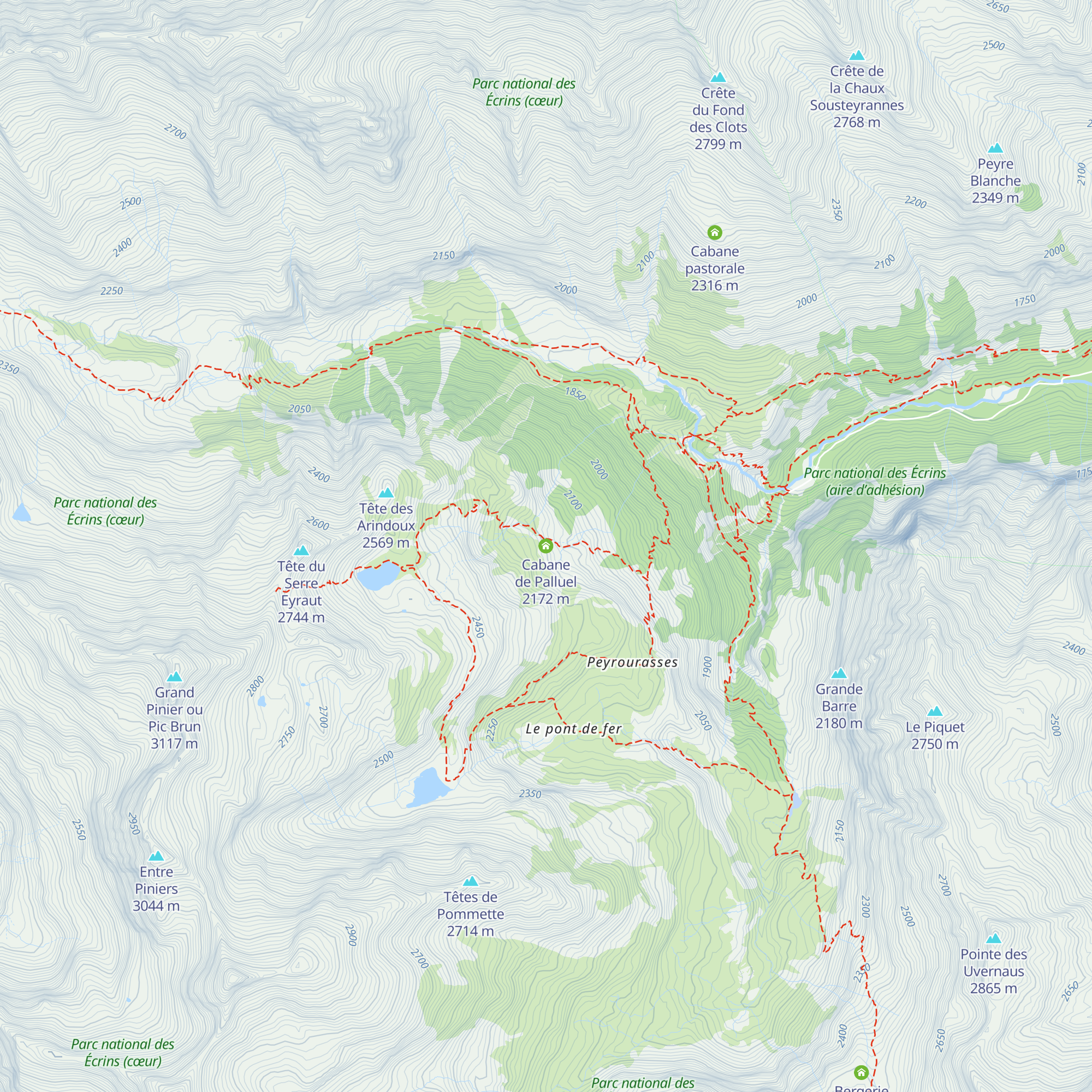 Cabane de Palluel map