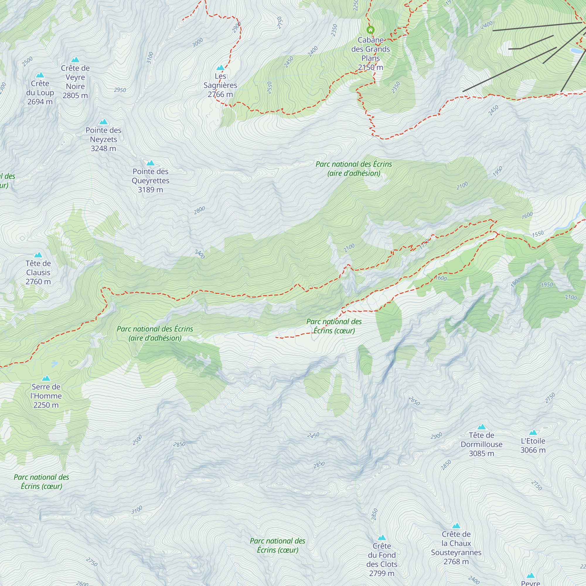 Cabane de la Balme map