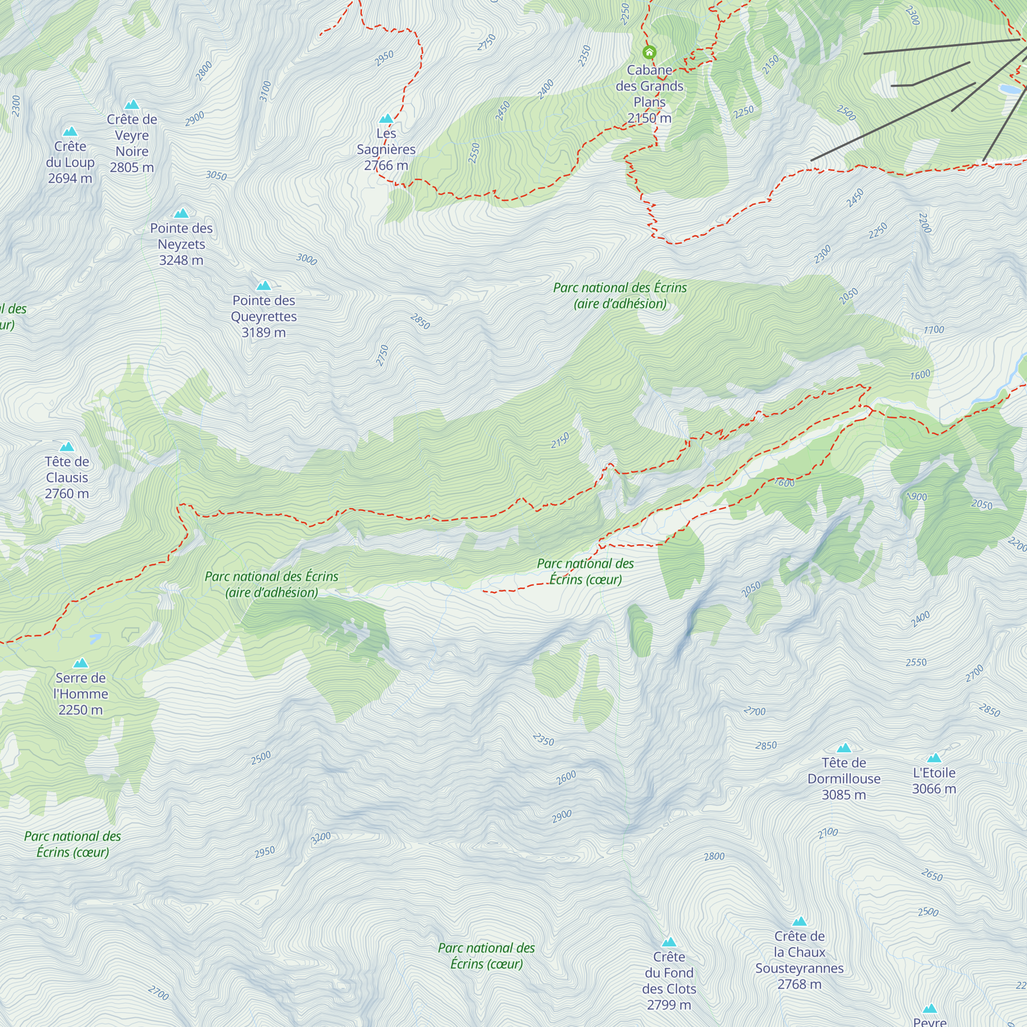 Cabane de la Balme map