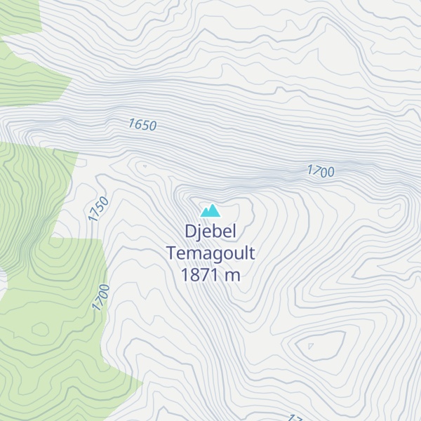 Map of Djebel Temagoult