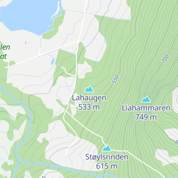 Map of Lahaugen