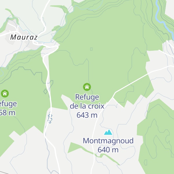 Map of Refuge de la croix