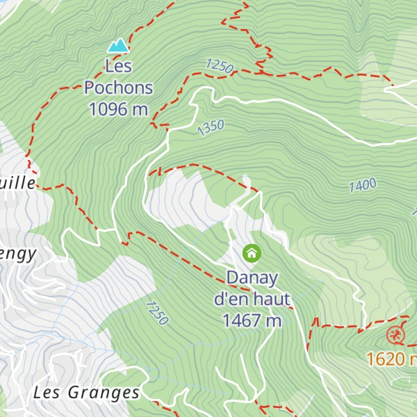 Map of Danay d'en bas