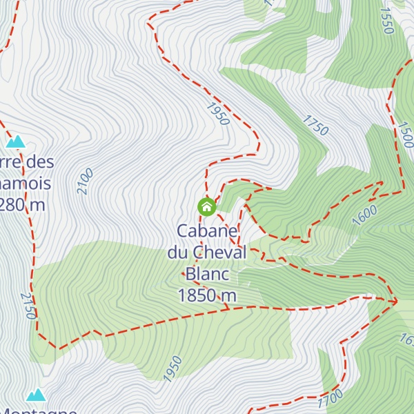 Map of Cabane du Cheval Blanc