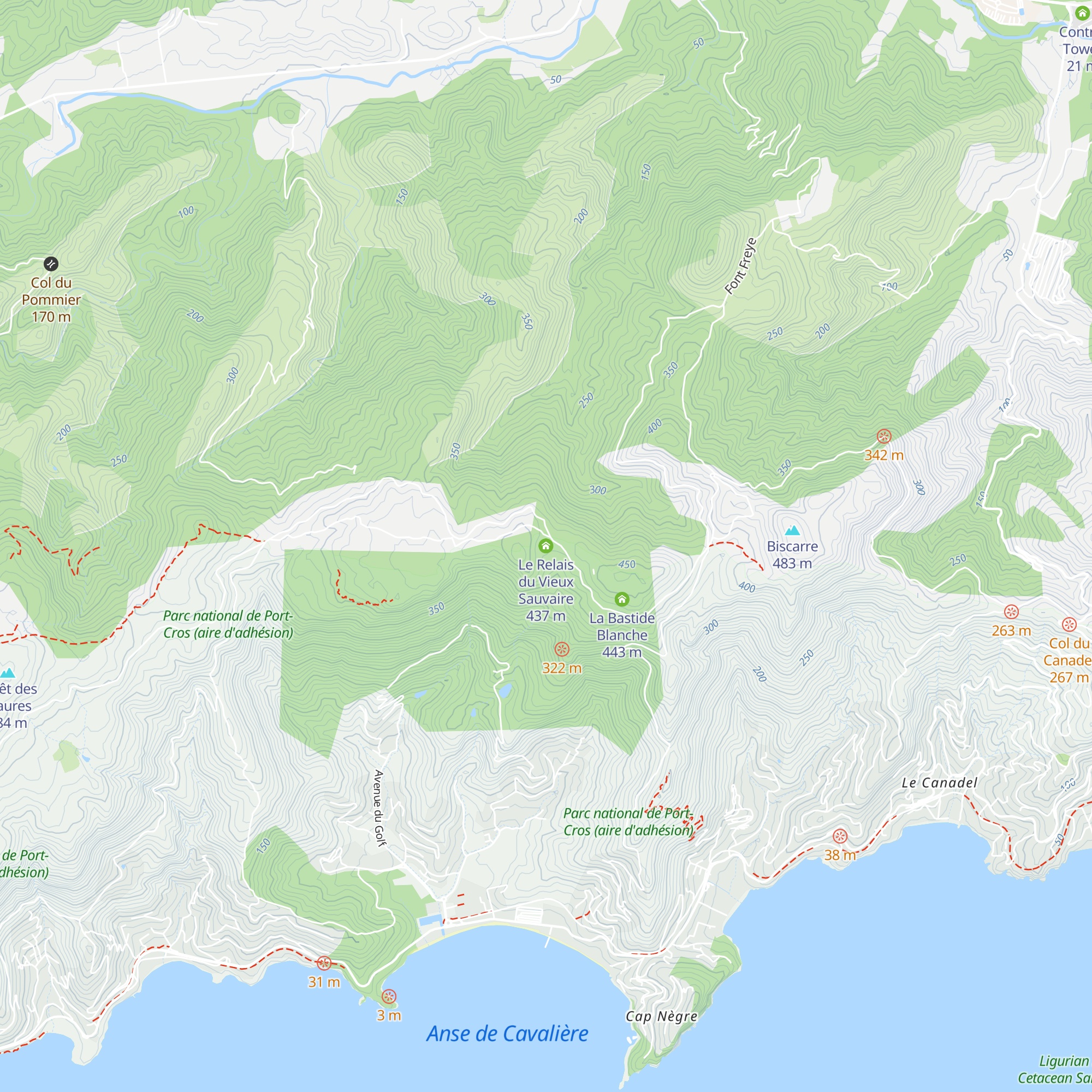 Le Relais du Vieux Sauvaire map