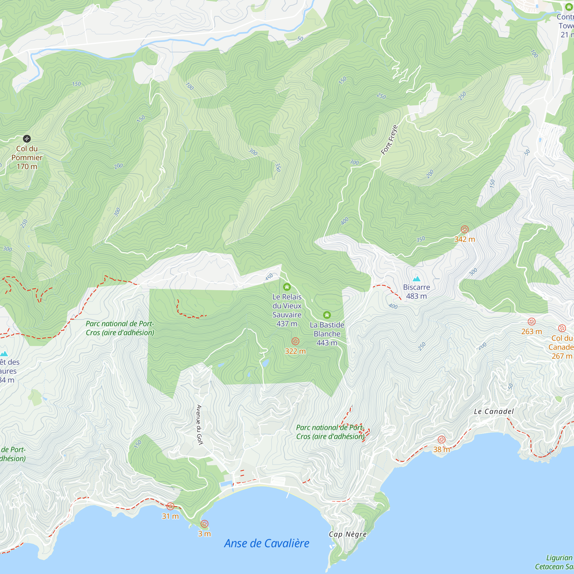 Le Relais du Vieux Sauvaire map