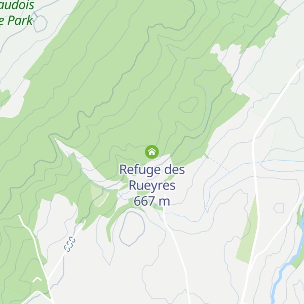 Map of Refuge des Rueyres
