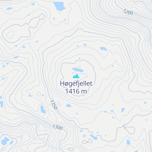 Map of Høgefjellet
