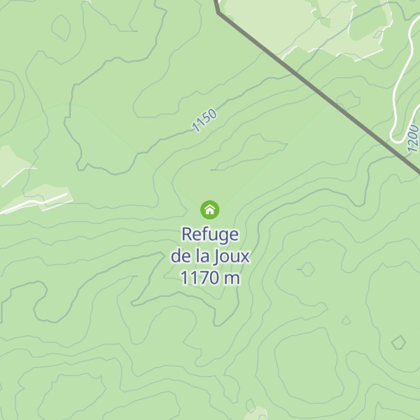 Map of Refuge de la Joux