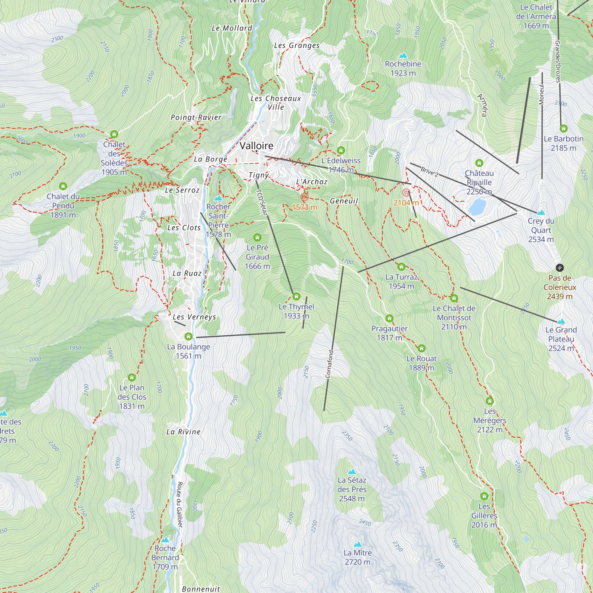 Le Thymel map
