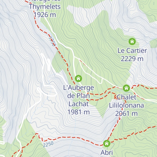 Map of L'Auberge de Plan Lachat