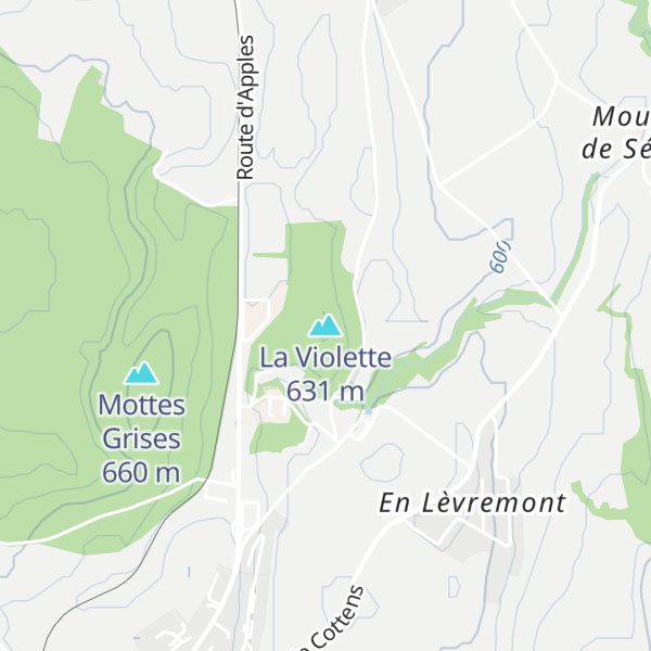 Map of La Violette
