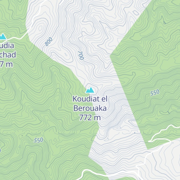 Map of Koudiat el Berouaka