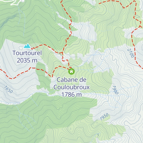 Map of Cabane de Couloubroux