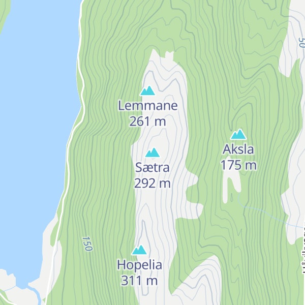Map of Sætra