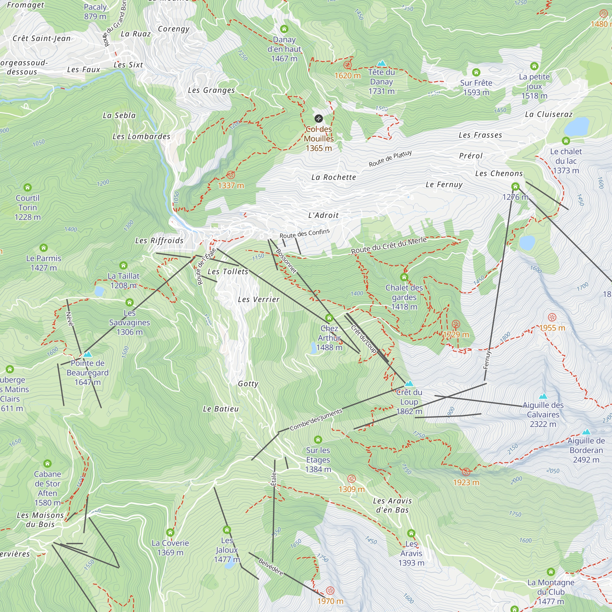 Le Bercail map
