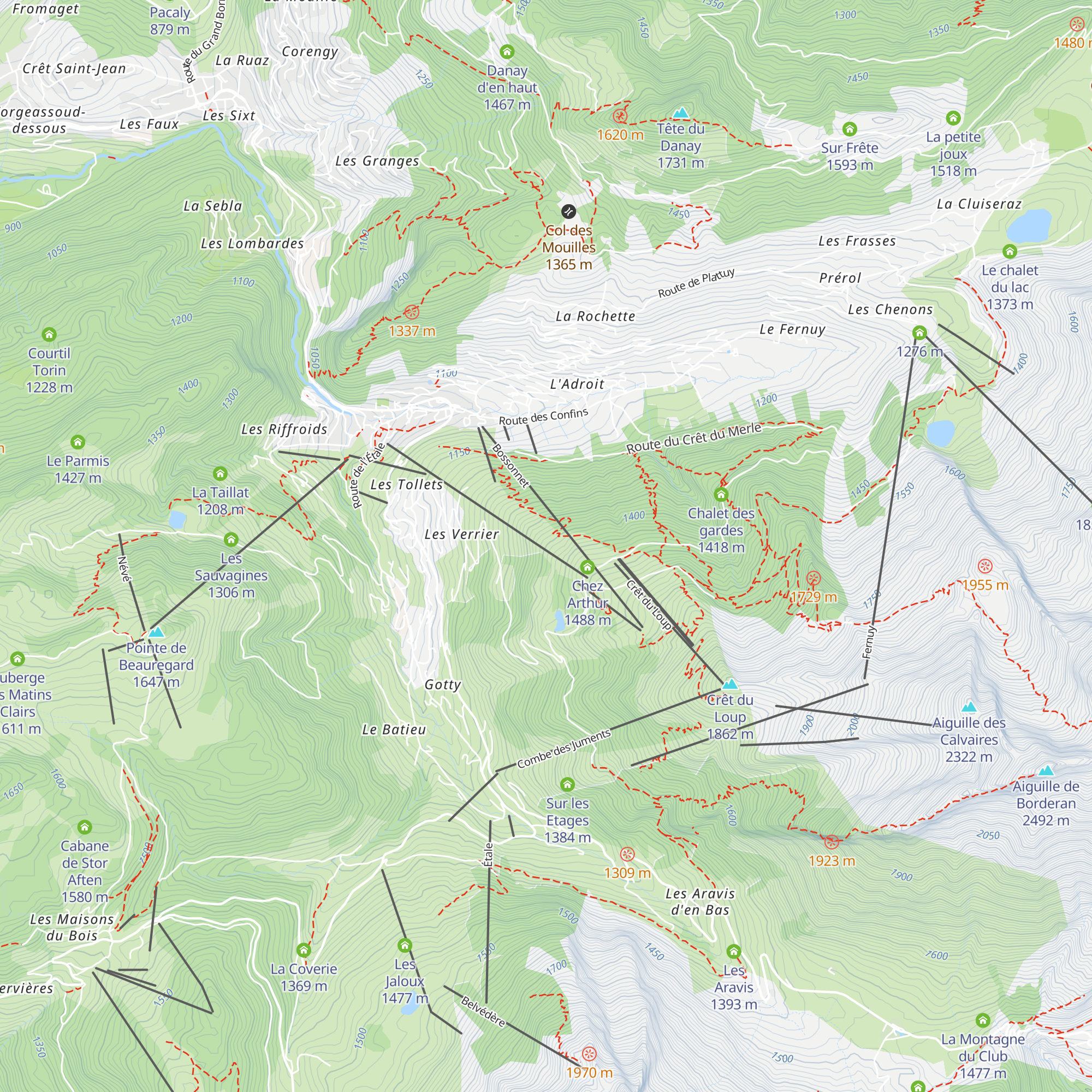 Le Bercail map