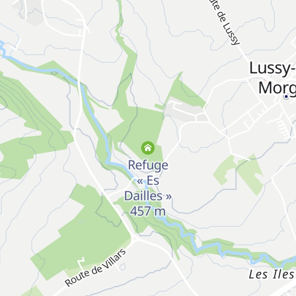 Map of Refuge « Es Dailles »