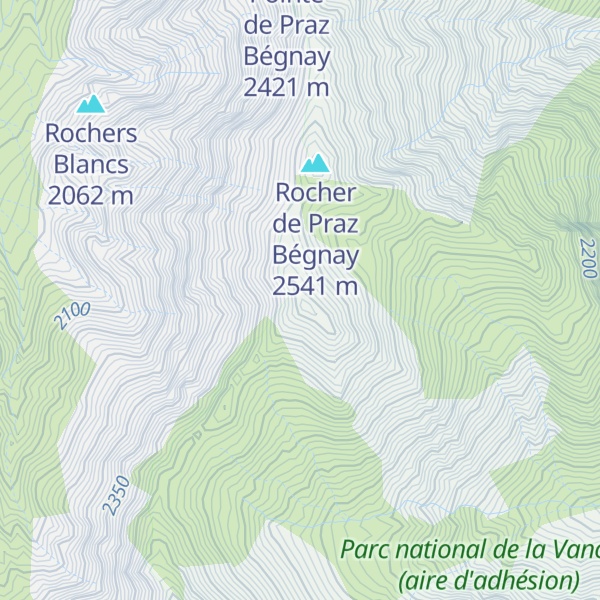 Map of Pointe de la Lèvrière