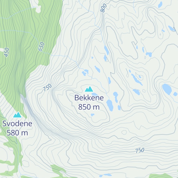 Map of Bekkene