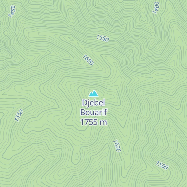 Map of Djebel Bouarif