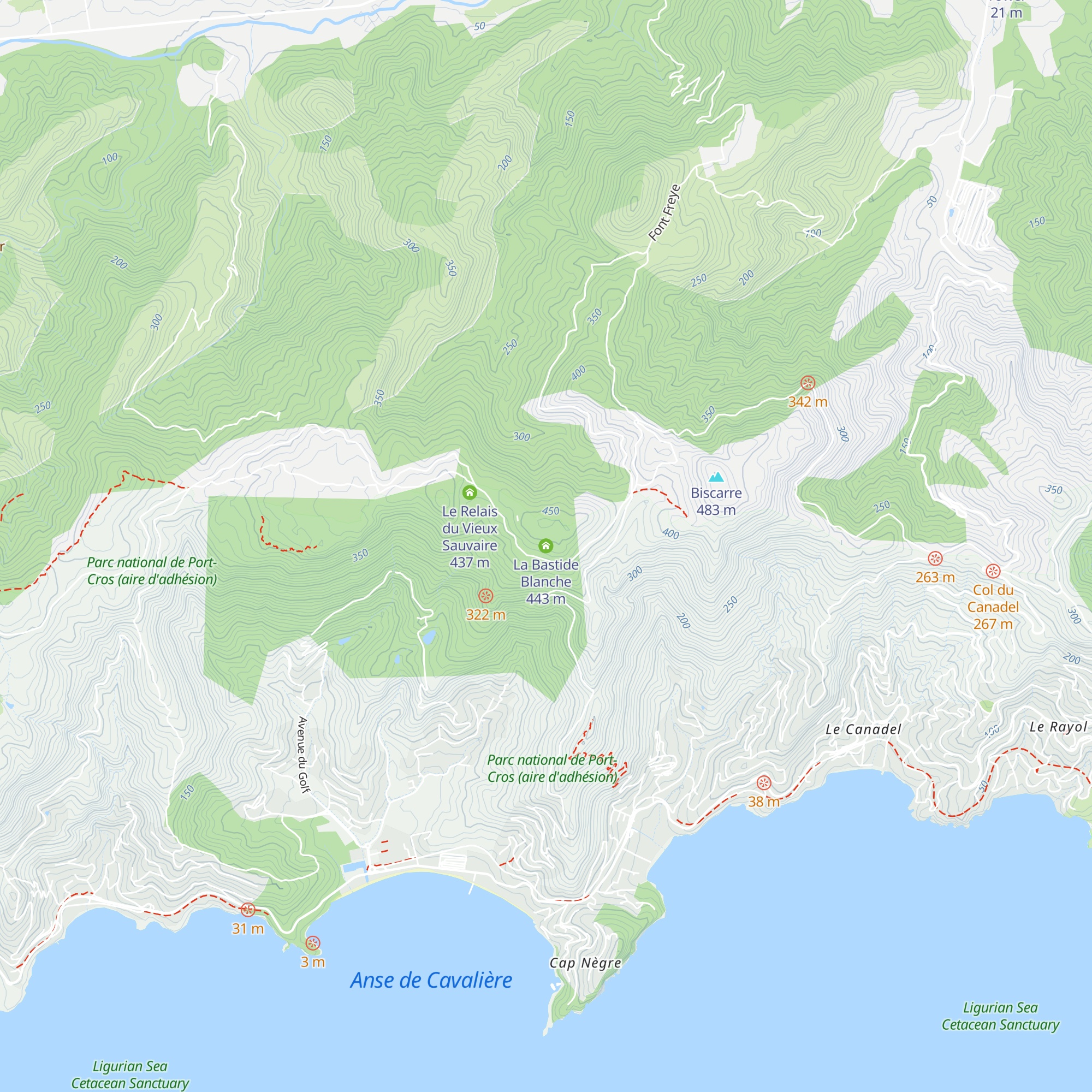 La Bastide Blanche map