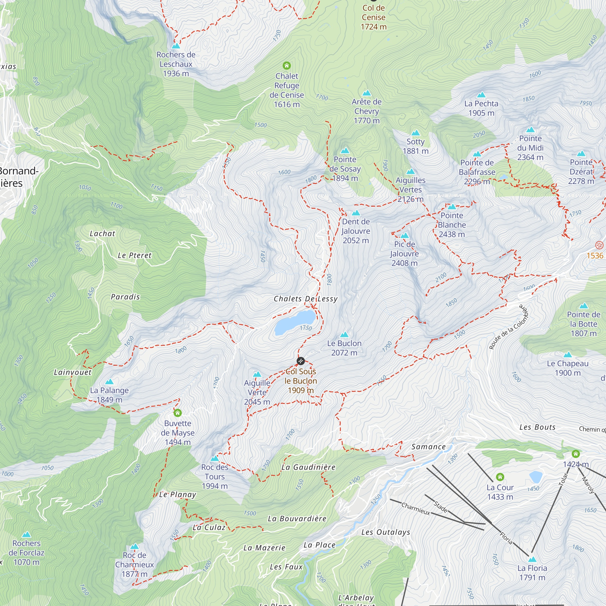 Buvette - Restaurant "Le Passe Montagne map