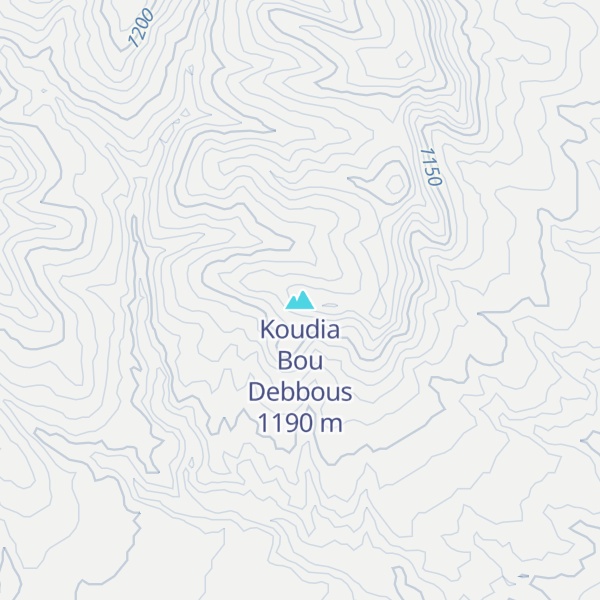 Map of Koudia Bou Debbous