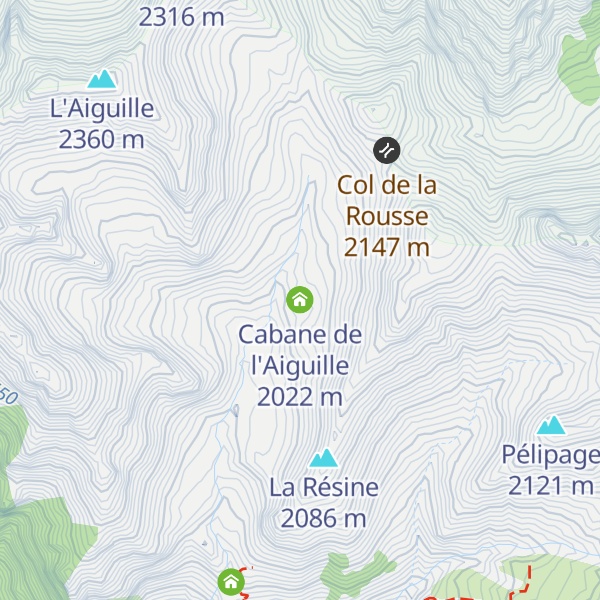 Map of Cabane de l'Aiguille
