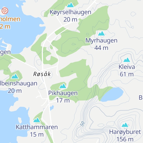 Map of Myrstølhaugen