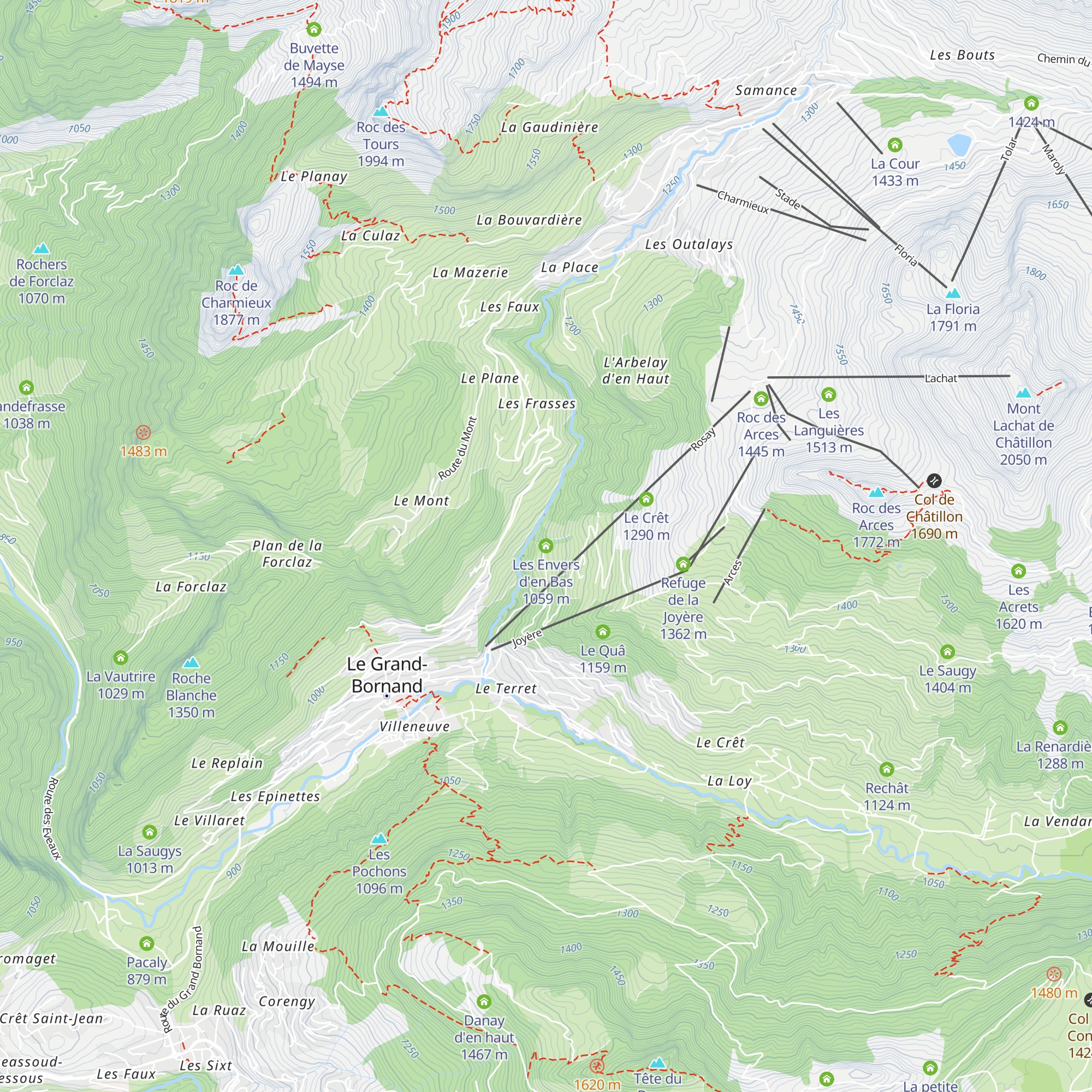 Les Envers d'en Bas map