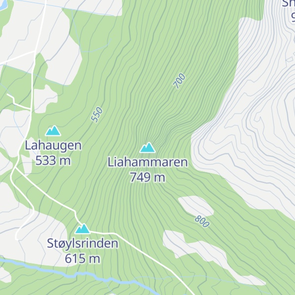 Map of Liahammaren