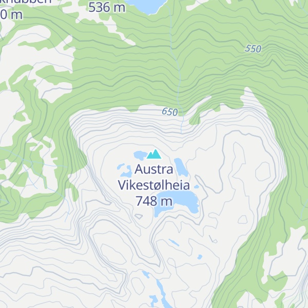 Map of Austra Vikestølheia