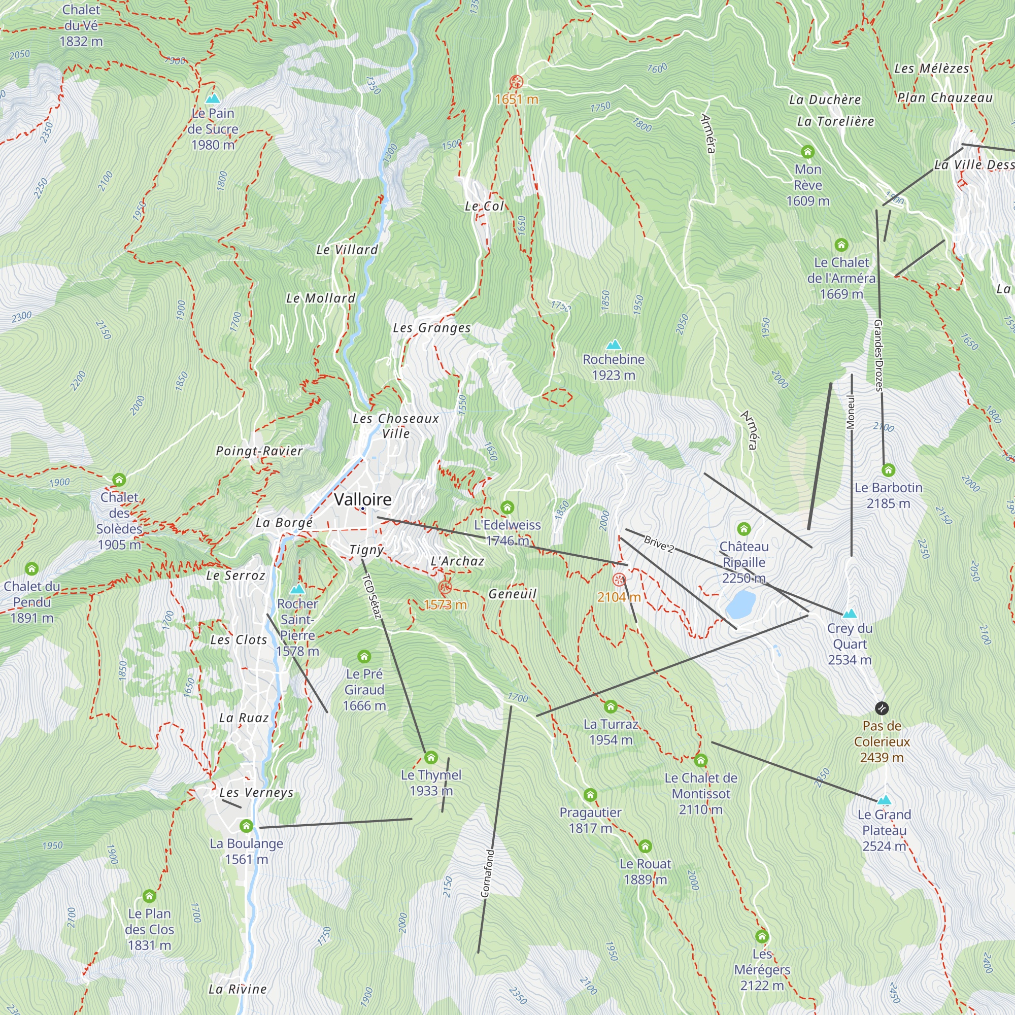 L'Edelweiss map