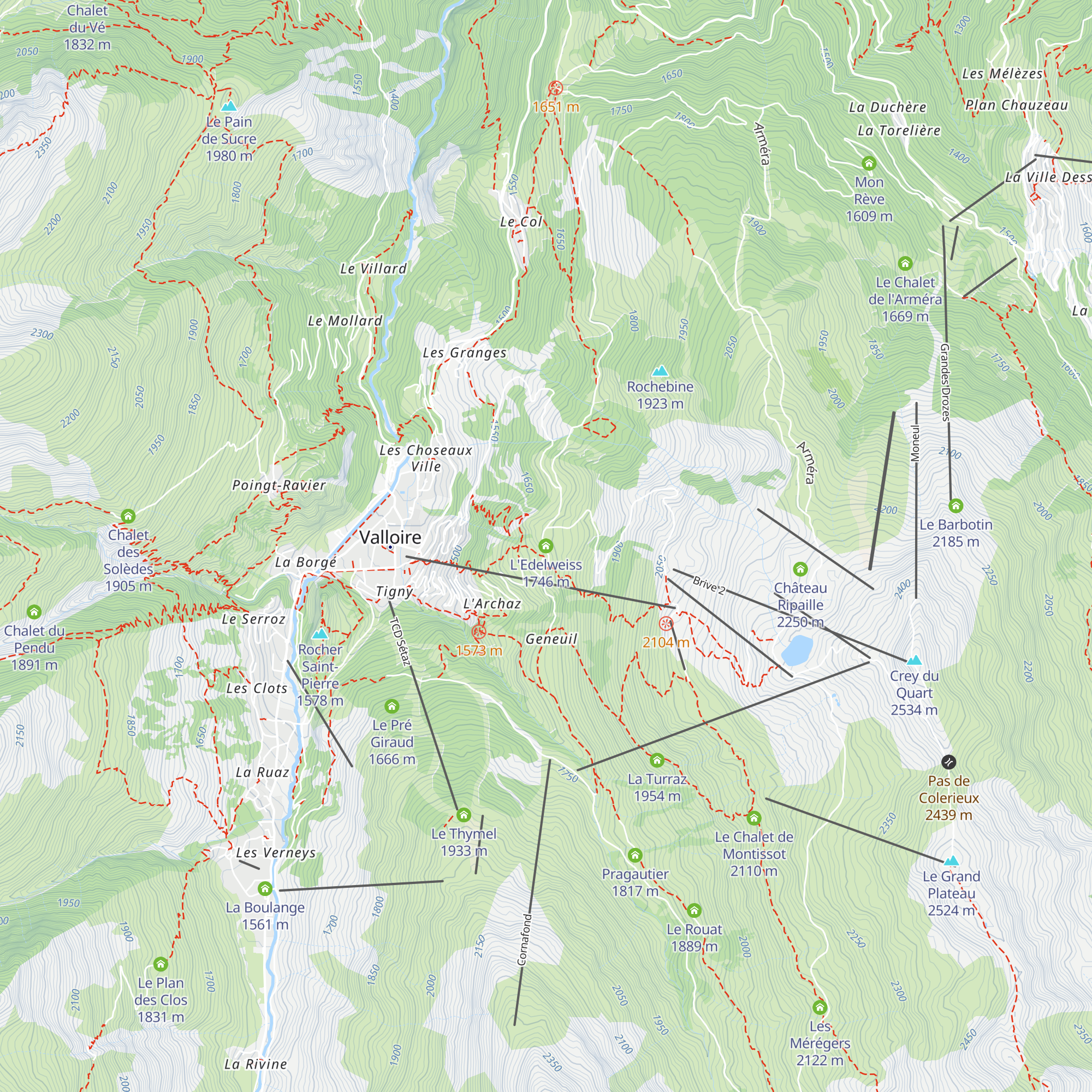 L'Edelweiss map