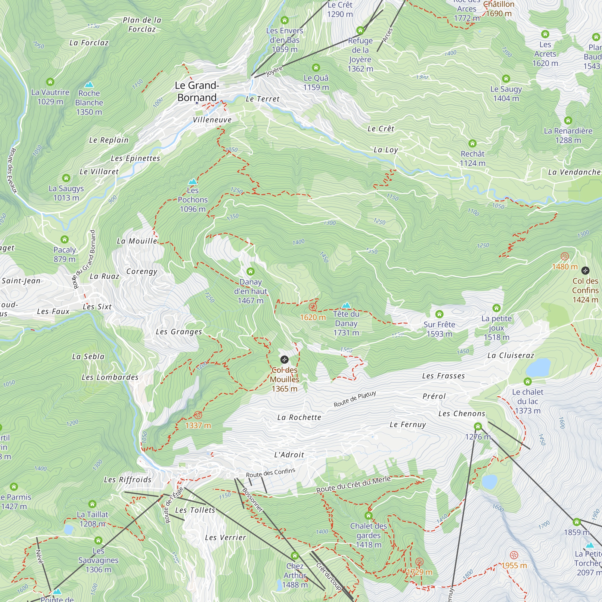 Ferme du Danay map