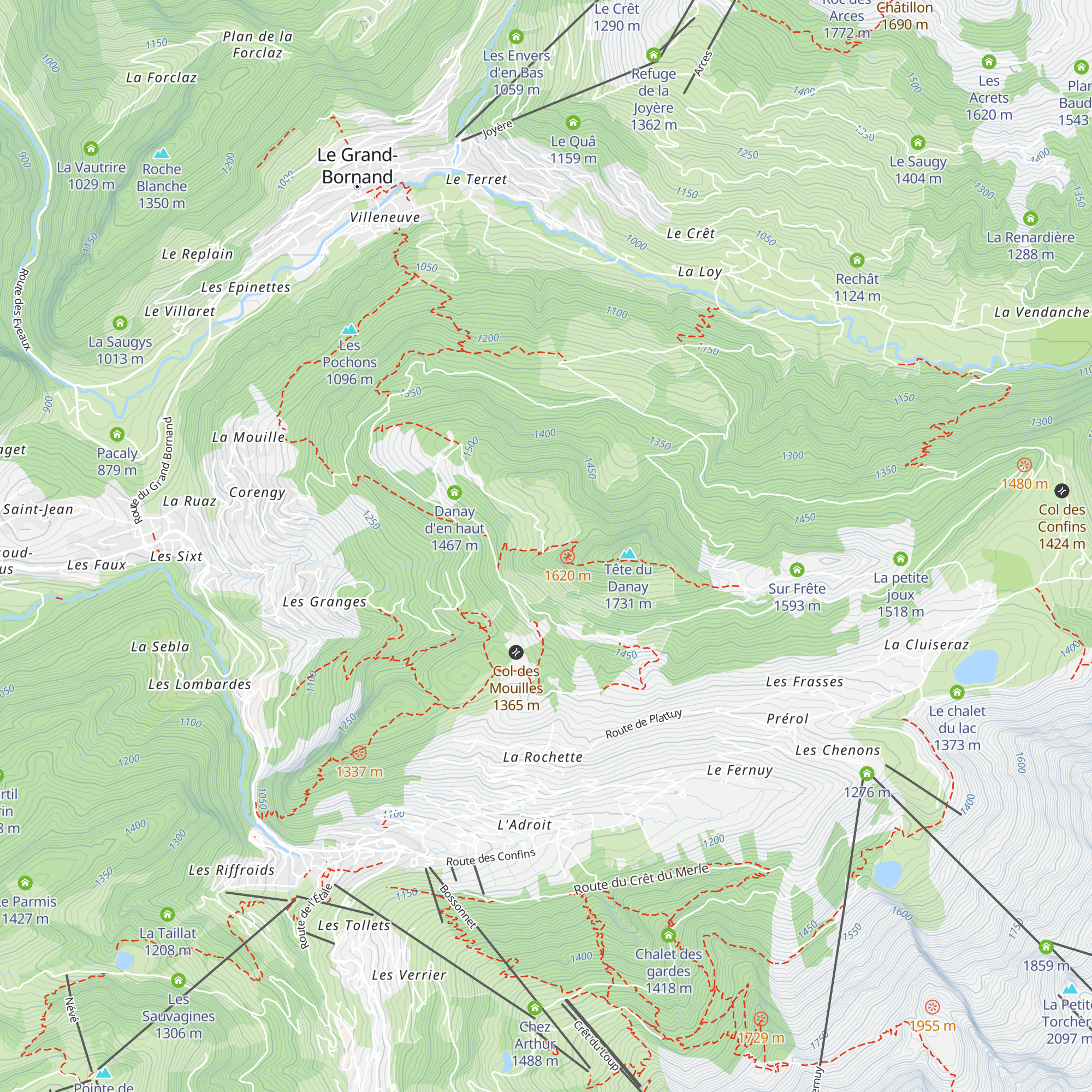 Ferme du Danay map