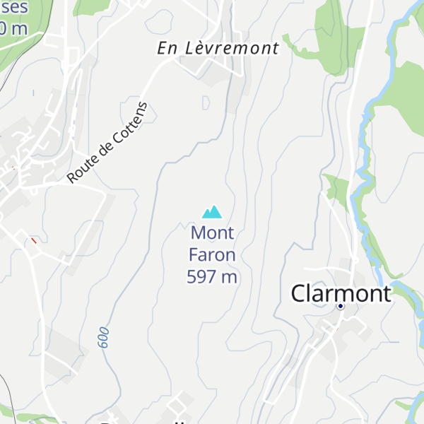 Map of Mont Faron