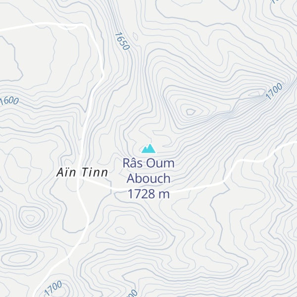Map of Râs Oum Abouch