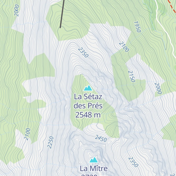 Map of La Sétaz des Prés