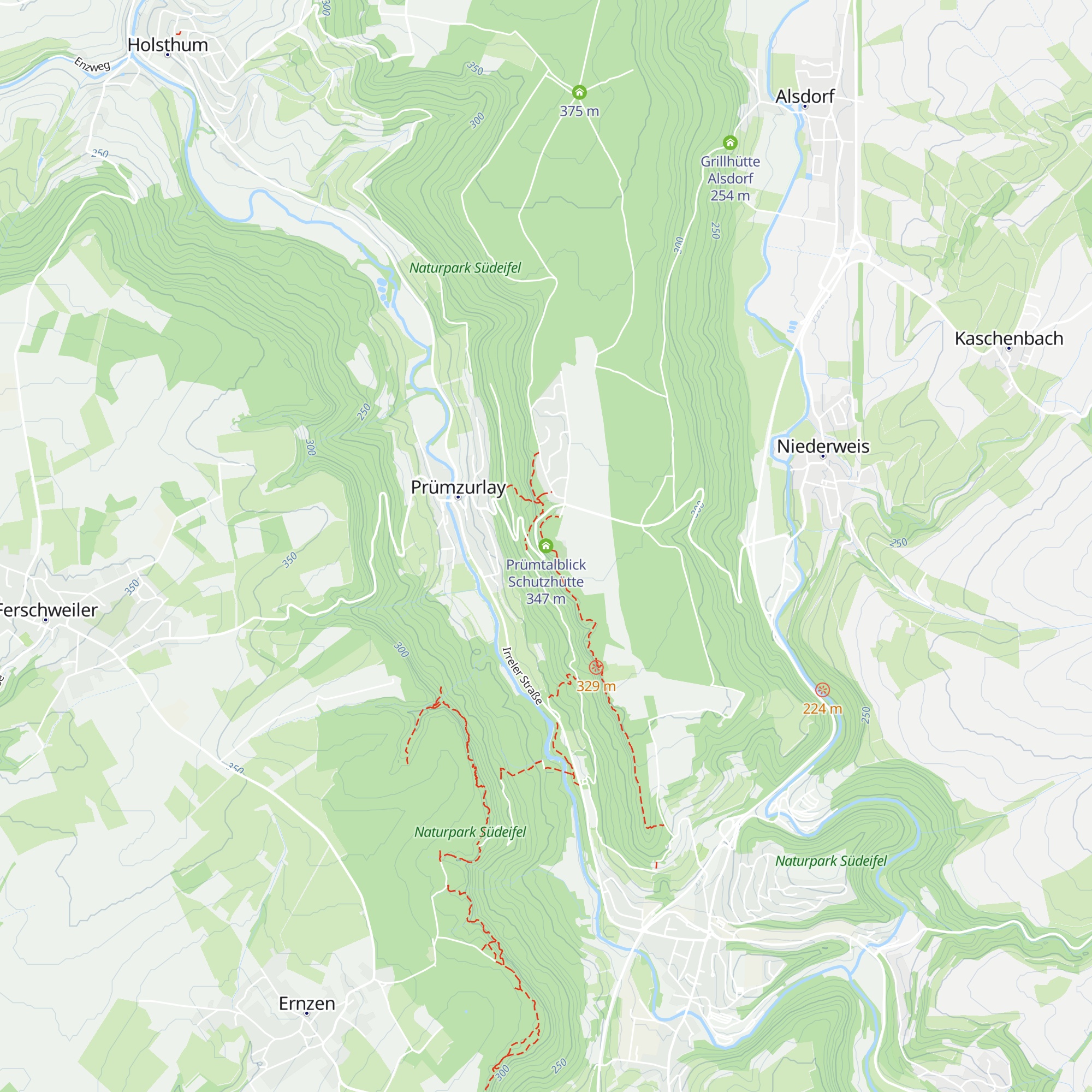 Prümtalblick Schutzhütte map