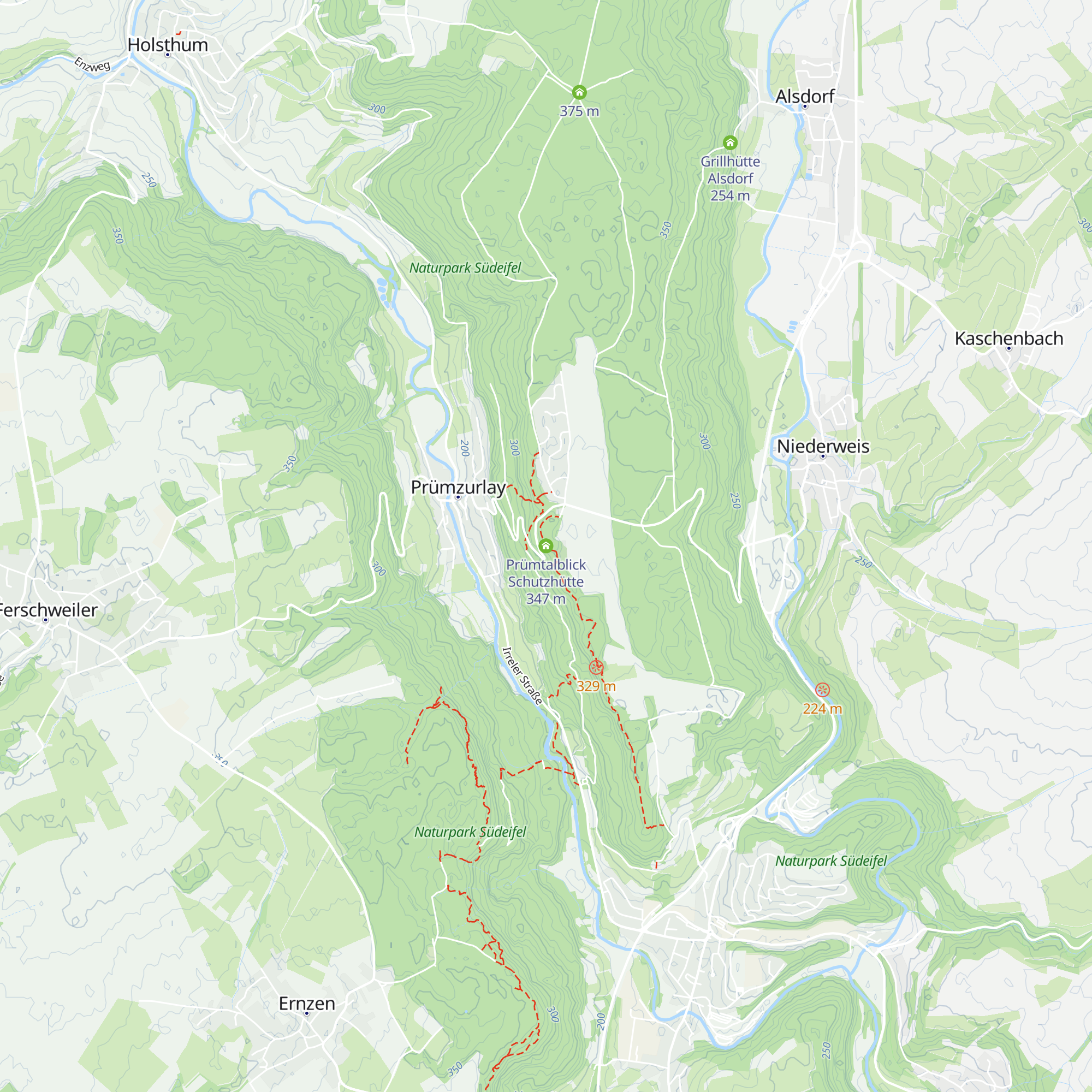 Prümtalblick Schutzhütte map