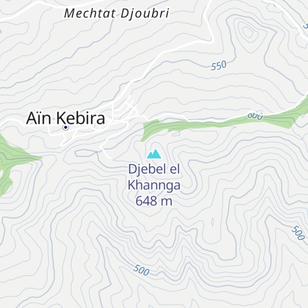 Map of Djebel el Khannga