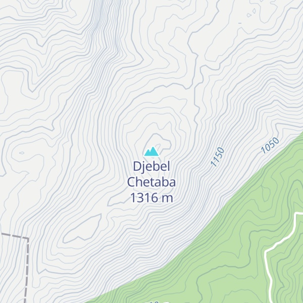 Map of Djebel Chetaba
