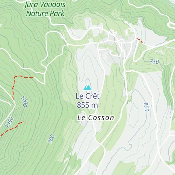 Map of Le Crêt