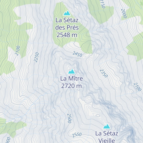 Map of La Mître