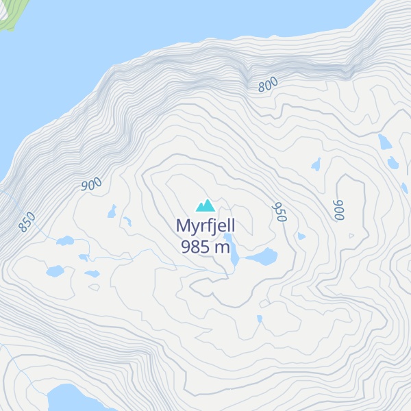 Map of Myrfjell