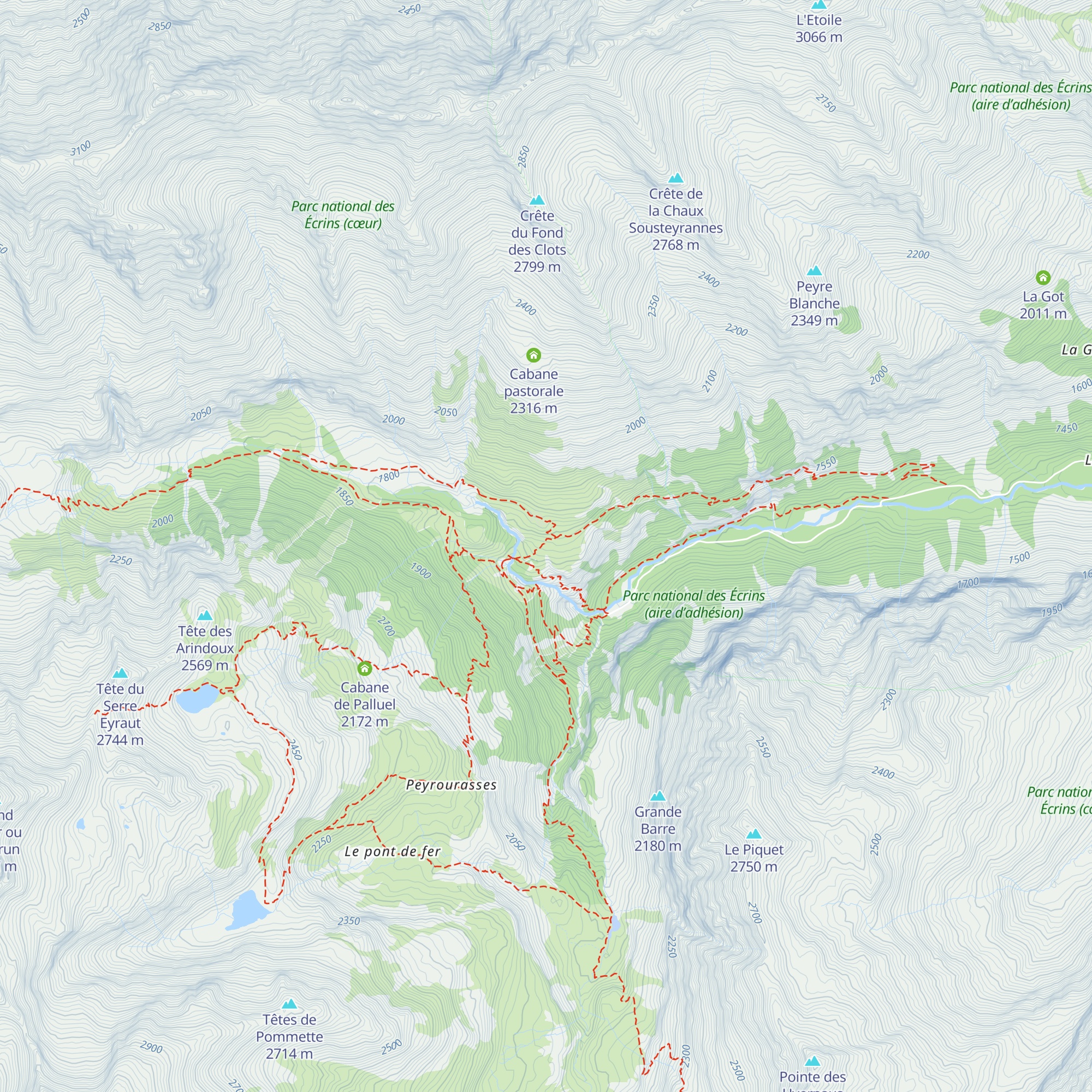 Refuge de l'Oncle Emile map