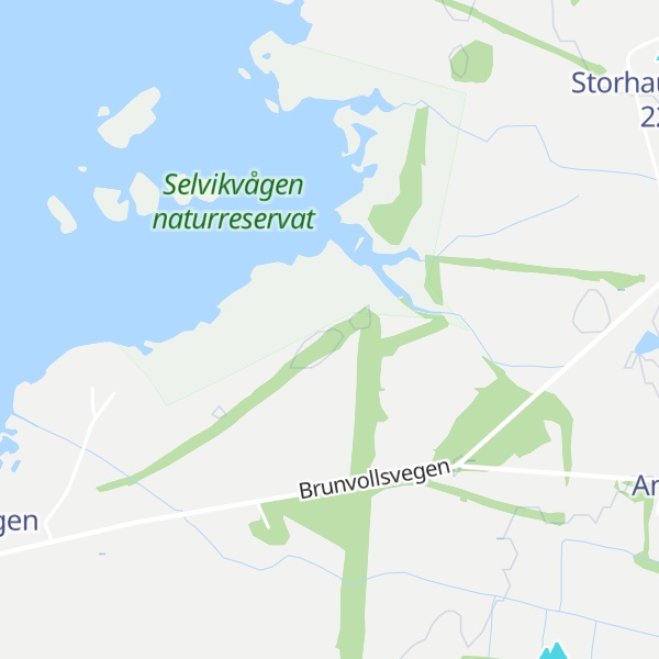 Map of Vågshaugane