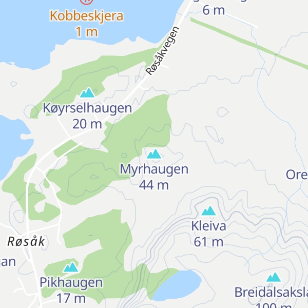 Map of Myrhaugen